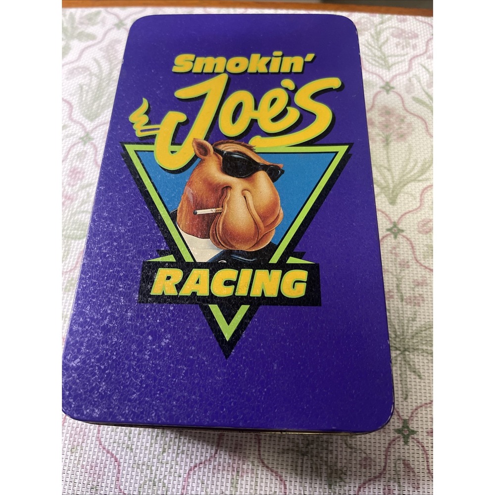 Vintage Smokin' Joe's Racing Tin Match Box‎ ~ Empty ~ Camel Cigarettes 1994